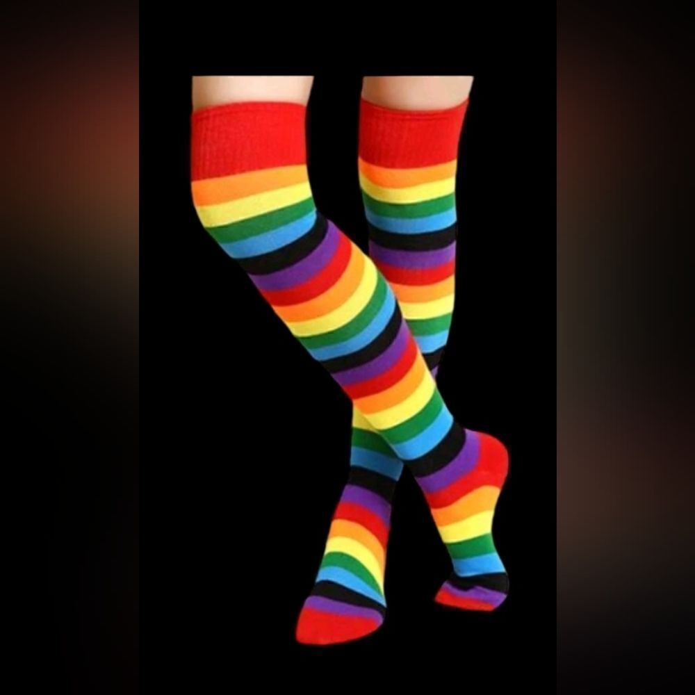 Rainbow Pride Knee High Socks One Size